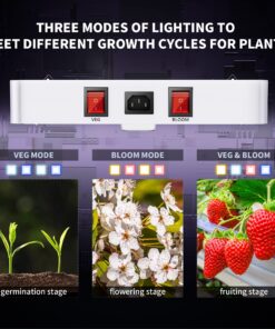 KingLED Newest 3000w LED Grow Lights with LM301B LEDs 4 * 2ft Coverage Full Spectrum Grow Lights for Indoor Hydroponic Plants Veg Bloom Greenhouse Growing Lamps 32 8195VNYbh5L 2
