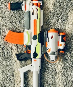 NERF Modulus ECS Motorized Blaster, Removable Scope, Drop Grip, Barrel, Stock, 10-Dart Clip (Amazon Exclusive) Frustration-Free Packaging 27 8196I6d1U3L