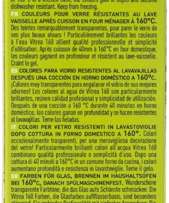 Pebeo Vitrea 160, Discovery Set of 6 Assorted Glossy Glass Paint Colors, 20 ml Bottles Discovery - Glossy 7 8199 Y651kL