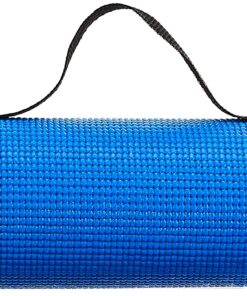 Alternative view of Spoga 1/4-Inch Anti-Slip Exercise Yoga Mat with Carrying Strap Dark Blue