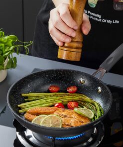 Induction Pots and Pans Set Non-Stick, Induction Cookware Sets 10-PCS, Anti-Scald Handles&Lids, Oven-Proof Frying Pans, Sautépan, Saucepans and Pot for Kitchen, BEZIA 13 8199dLVPDzL