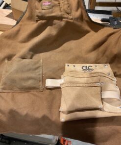 Custom LeathercraftIP489X Suede Tool Bag & Poly Web Belt, 3 Pocket , Tan 18 819AtXYhL