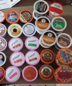 Crazy Cups Flavored Coffee Pods Variety Pack for Keurig K Cups Brewers, Assorted Flavored Coffee Sampler, 40 Count Flavored Coffee Variety Pack 40 Count (Pack of 1) 30 819BTUAnYlL