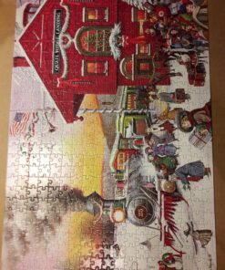 Buffalo Games - Charles Wysocki - Whistle Stop Christmas - 500 Piece Jigsaw Puzzle Red, Violet, Green, 21.25"L X 15"W 26 819Bp8zq3xL