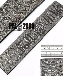 Alternative view of PAL 2000 KNIVES - 24" x 2" x 5 mm Thickness - Custom - Handmade Damascus Steel - Billet, Bar Blank Blade - Ladder Pattern - for Knife Making -(9018) 9018