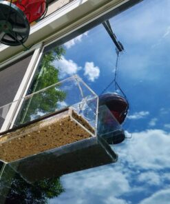 Tranquil Outdoors Large Acrylic Window Bird Feeder: Strong Removable Suction Cup Mounted Outdoor Bird House Feeder, Clear Birdfeeders for Large & Small Birds. Best See Thru Feeder for Bird Watching 58 819CKkXLbKL 1