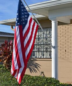 Grace Alley Flag Pole: 6 Foot Tangle Free Spinning Flag Pole. Residential or Commercial Flag Pole. Wind Resistant/Rust Free. (White) White 26 819CMKiJzmL