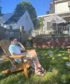 Best Choice Products Folding Adirondack Chair Outdoor Wooden Accent Furniture Fire Pit Lounge Chairs for Yard, Garden, Patio w/ 350lb Weight Capacity - Brown Natural 41 819D9rE43 L