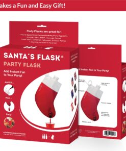 Santa's Stocking Flask for Party: 2.25 liter Flasks make Funny Yankee Swap Gifts, White Elephant Gifts, Funny Gag Gifts, SantaCon Accessories and Holiday Party Decorations 20 819DMRkGpXL