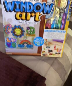 Made By Me Create Your Own Window Art, Paint Your Own DIY Suncatchers, Fun Staycation Activity or Birthday Party Idea, Arts and Craft Kits for Kids Ages 6, 7, 8, 9 36 819DeLvhlaL