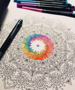 Mandala Coloring Book: 100+ Unique Mandala Designs and Stress Relieving Patterns for Adult Relaxation, Meditation, and Happiness (Magnificent Mandalas) Paperback, Large Print 111 819DtCAvRoL