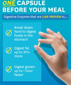 Zenwise Digestive Enzymes - Probiotic Multi Enzyme with Probiotics and Prebiotics for Digestive Health and Bloating Relief for Women and Men, Enzymes for Gut Health - 180 Count 22 819DzVrT9JL