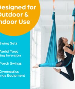 Jungle Gym Kingdom Swing Set Hangers - 2 Heavy Duty Brackets with Locking Snap Hooks for Porch, Patio, Playground - Indoor/Outdoor Hardware & Accessories 2 pack hangers 31 819FxVgV5L