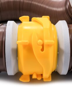 Camco 39625 Revolution 20' Sewer Hose Kit with 360 Degree Swivel Fittings and 4-in1 Elbow Adapter, Ready To Use Kit with Hose and Adapter Standard Packaging 16 819GPSi77cL