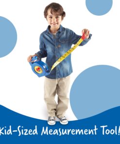 Learning Resources Pretend Play 3" Long Tape Measure - Ages 3+ Kids Measuring Tape, Measuring Tape Retractable, Educational Toys for Kids Tape Measure, 3 Feet 26 819GUaDmnhL
