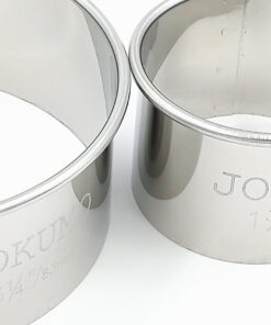 JOKUMO 12 Piece Plain Round Pastry/Cookie Cutter Set Heavy Duty Commercial Grade 18/8 304 Stainless Steel - Metal Marked Size – Perfect For Cooking Enthusiast 12 Pcs Commercial Grade Plain Round Cutter Set 24 819GpEJPzvL