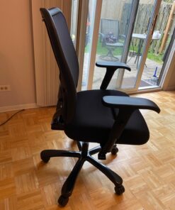 Space Seating 75 Series Air Grid Big and Tall Deluxe Ergonomic Office Chair with Thick Padded Seat and 400 lb. Limit, Black Double Air Grid 45 819HN4yAgTL