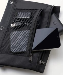 1InTheOffice Pencil Pouch 3 Ring, Black, Pencil Pouch For 3 Ring Binder 2 Pack (Canvas Black) Canvas Black 19 819HQh4fU5L