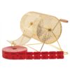 Midway Monsters Brass Raffle Spinning Drum| Spinning Raffle Box for Bingo Balls, Chips, Tickets| Small Drum & 2000 Tickets