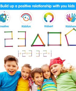 MONILON 160 Pcs Magnet Building Sticks Kids Toys, Lengthen Magnetic Construction Building Blocks Set 3D Brain Training Learning Educational DIY STEM Toys 22 819IWjJ zAL