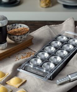 Marcato Design Atlas Tablet Pasta Maker, Made in Italy, Black, Makes 10 Raviolis 6 819IsEtACUS