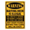 Rivers Edge Products Retro Metal Tin Sign, 17" x 12" Weatherproof Metal Wall Art for Indoor or Outdoor Decor, Vintage Man Cave, Bar, Cabin, Garage, or Home Decor, Warning Baiting Deer Is Illegal 24 819J28uZTuL