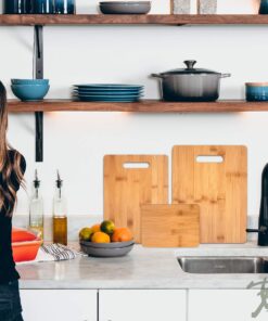 Totally Bamboo 3-Piece Bamboo Cutting Board Set; 3 Assorted Sizes of Bamboo Wood Cutting Boards for Kitchen Solid 3 Piece Set 29 819JFUOzMsL