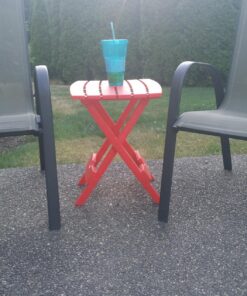 Adams Manufacturing 8500-26-3700 Plastic Quik-Fold® Side Table, Cherry Red 29 819JoInN0SL