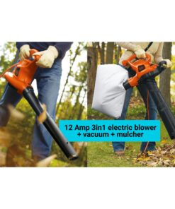 BLACK+DECKER 3-in-1 Leaf Blower, Leaf Vacuum and Mulcher, Up to 230 MPH, 12 Amp, Corded Electric (BV3600) 31 819KEvQDGlL