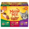 Meow Mix Tender Favorites Wet Cat Food, Poultry & Beef Variety Pack, 2.75 Ounce (Pack of 24) (Packaging May Vary) Variety Pack: Poultry & Beef 2.75 Ounce (Pack of 24) 45 819KTMmGTZL