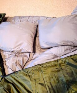 Sleepingo Double Sleeping Bags for Adults Backpacking, Camping, or Hiking - Waterproof Queen Sleeping Bags for Adults or Teens - Truck, Tent, Sleeping Pad Deep green 50 819KTkHJCbL