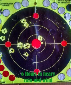 Splatterburst Targets - 8 inch Stick & Splatter Self Adhesive Shooting Targets - Gun - Rifle - Pistol - Airsoft - BB Gun - Pellet Gun - Air Rifle - Made in USA 100 pack 34 819KYW7kbDL