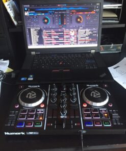 Numark Party Mix - Complete DJ Controller Set for Serato DJ with 2 Decks, Party Lights, Headphone Output, Performance Pads and Crossfader/Mixer 28 819KckCPKVL