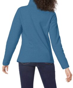 Alternative view of Amazon Essentials Women's Classic-Fit Full-Zip Polar Soft Fleece Jacket (Available in Plus Size) Recycled Polyester Blue Heather Small