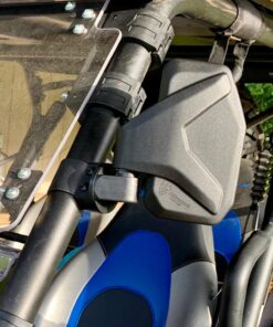 Chupacabra Offroad UTV Side Mirror Kit (2 Pack) Fits 1.6"- 2" Round Roll Cage Bar, Side UTV Mirrors w/Break Away & Adjustable Design - High Impact Shatter Proof Tempered Glass (Driver/Passenger Side) 54 819L18uxyxL