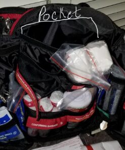 Survival Workplace/Home First Aid Kit USA - with a MOLLE System for Emergency Care at Home/Workplace 58 819MG1Mkb5L