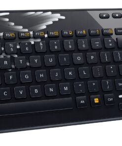 Alternative view of Logitech K360 Wireless Keyboard - Coral Fan