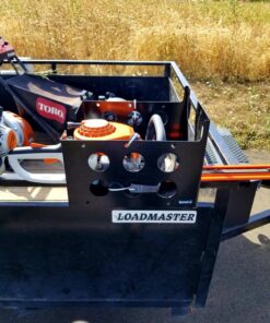 Buyers Products LT15 Mount Multi Rack Organizer Holder for Trucks and Landscape Trailers Storage for Lawn & Yard Hedge Trimmers, Chainsaws, Blowers and More, Black Without Lid 19 819NdN9cygL