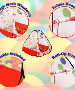 Alternative view of Kids Ball Pit Pop up Play Tent, Playhouse Tent for Boys Girls Babies and Toddlers, House Indoor Outdoor Toy Perfect Kid’s Gifts, Balls Not Included