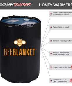 Powerblanket BB55 Bee Blanket 55 gal Drum Heater, Honey with Fixed TSTAT, 800W, 120V 55-Gallon 120 V 14 819PTx4tT S