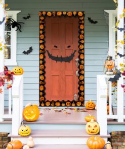 Whaline 65.6 Feet Halloween Bulletin Board Borders Pumpkin Themed Holiday Decoration Borders Orange Black Trim Border Scalloped Board Borders for School Classroom Office Party Decoration 13 819Puj2Sw7L