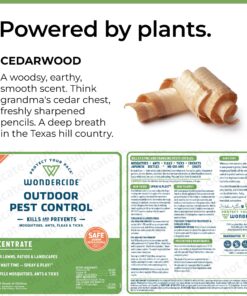 Wondercide - EcoTreat Outdoor Pest Control Spray Concentrate with Natural Essential Oils - Mosquito, Ant, Roach, and Insect Killer, Treatment, and Repellent - Safe for Pets, Plants, Kids - 16 oz 22 819Qh wkL