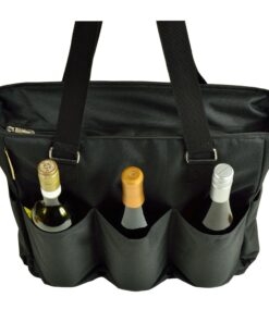 Picnic at Ascot 541-BLK Large Insulated Multi Pocketed Travel Bag With 6 Exterior Pockets, Black 9 819RU9t9XlL