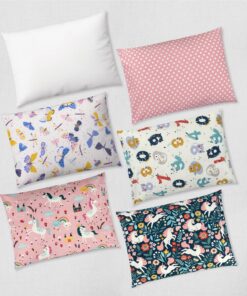 Dreamtown Kids Toddler Pillow & Pillowcase, Hypoallergenic, Plush, Made in USA, Ideal for Crib, Bed & Travel. Soft & Breathable for Safe, Cozy Sleep. Perfect for Boys and Girls - Ages 2+, Butterfly Butterfly’s 17 819Roy1X6yL 1