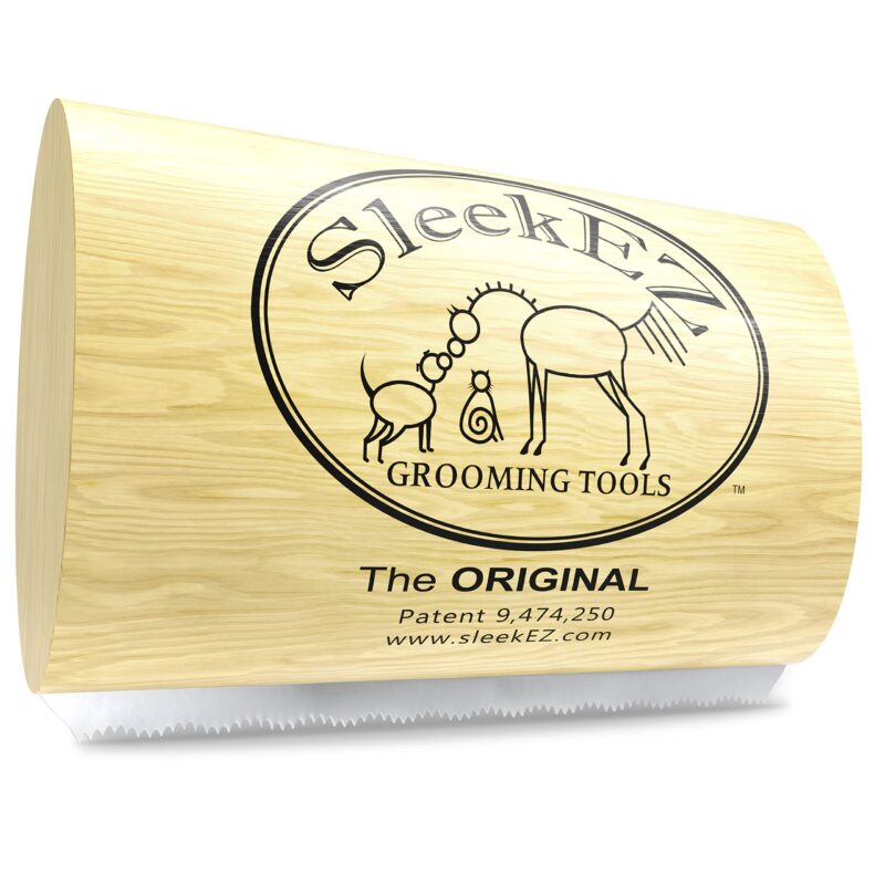 Catalog 5 SleekEZ Original Deshedding Grooming Tool for Dogs, Cats & Horses - Undercoat Brush for Short & Long Hair - Painlessly Remove 95% of Loose Hair, Fur & Dirt - Easy to Clean - USA Made - (2.5 inch) 2.5 Inch (Pack of 1)