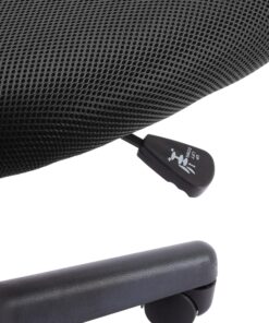 Amazon Basics Low-Back, Upholstered Mesh, Adjustable, Swivel Computer Office Desk Chair, Black, 21.25"D x 22.5"W x 38"H 28 819Wxw KHBS