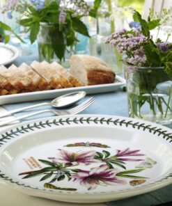 Portmeirion Botanic Garden Dinner Plate | Set of 6 Dinner Plates | Assorted Floral Motifs | Dishwasher, Microwave, & Oven Safe | 10.5 Inch | Made in England 16 819Xo KxtTL