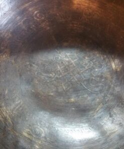 8" Large Hand-hammered Tibetan Singing Bowl for Meditation, Healing, Mindfulness, Relaxation ~ Antique Finished Bowl, Wooden Mallet, drum-stick, Silk Made Cushion 20 819Y2eDcpL
