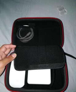 Smatree Hard Case Compatible for Apple14&16inch MacBook Pro's Pencil,Magic Mouse,Magsafe Power Adapter,BeatsX, Monster Magnetic Charging Cable,Travel MacBook Pro Accessories Organizer Bag,Black Black 74 819Z5 P4xgL 3