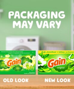 Gain Dryer Sheets Laundry Fabric Softener, Original Scent, 240 Count 30 819Z6lBgJRL